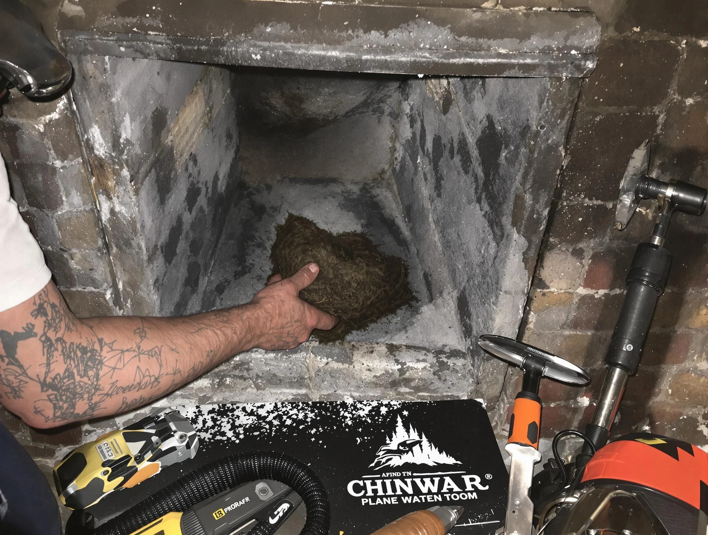 Pleasant Hills Chimney Sweep safely removing debris and screening chimney in Pleasant Hills, PA