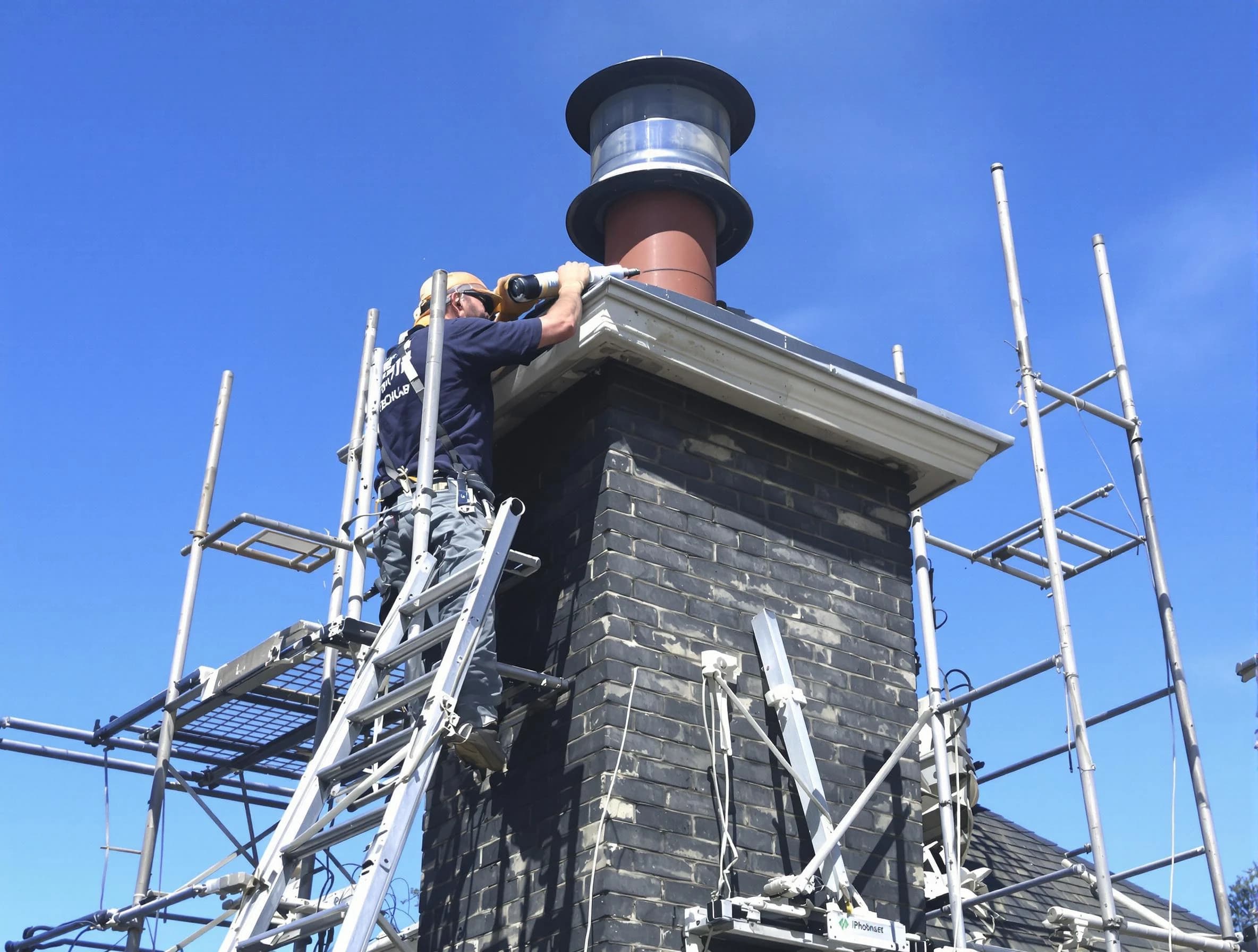 Sturdy chimney crown finished by Pleasant Hills Chimney Sweep in Pleasant Hills, PA