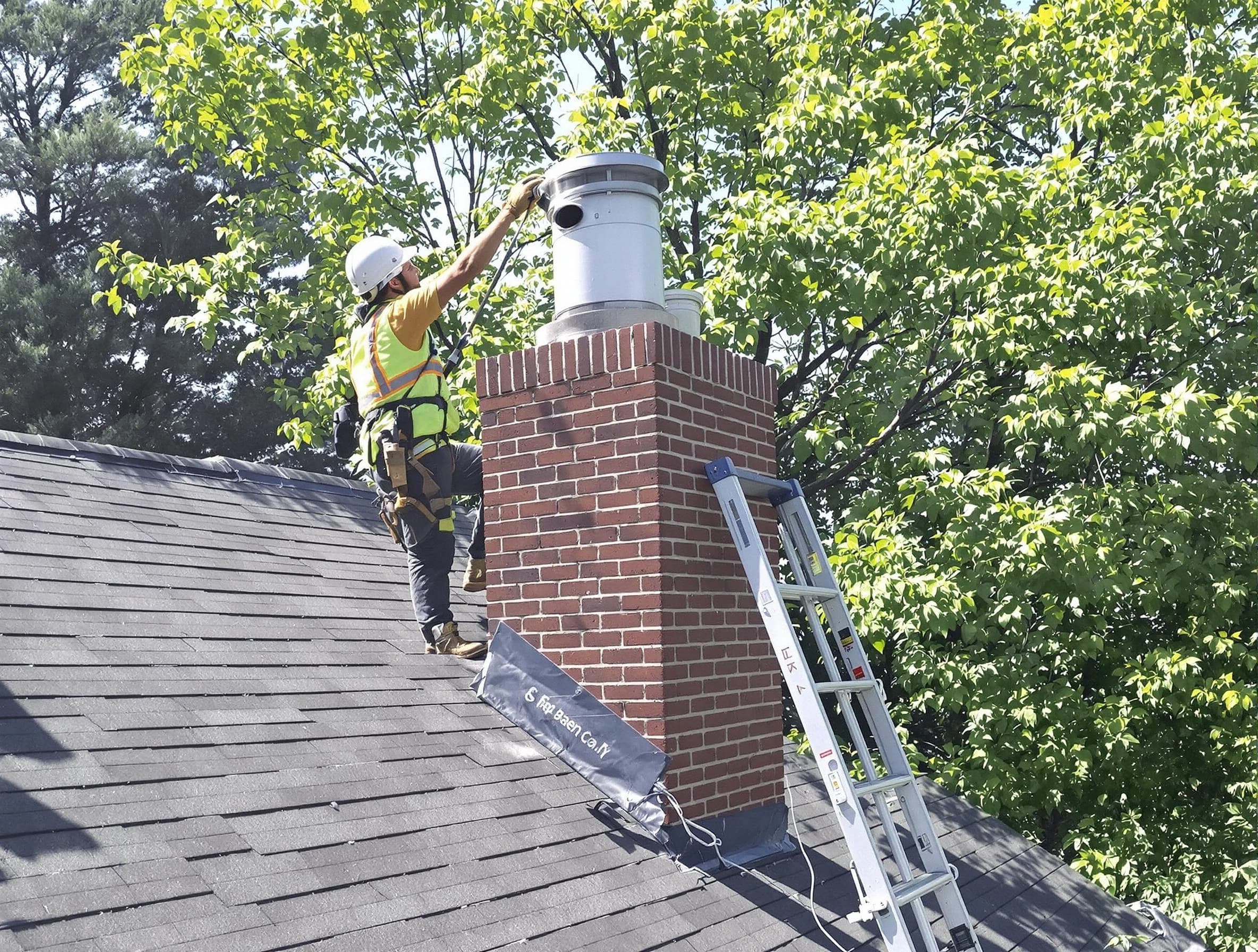 Chimney liner inspection by Pleasant Hills Chimney Sweep in Pleasant Hills, PA