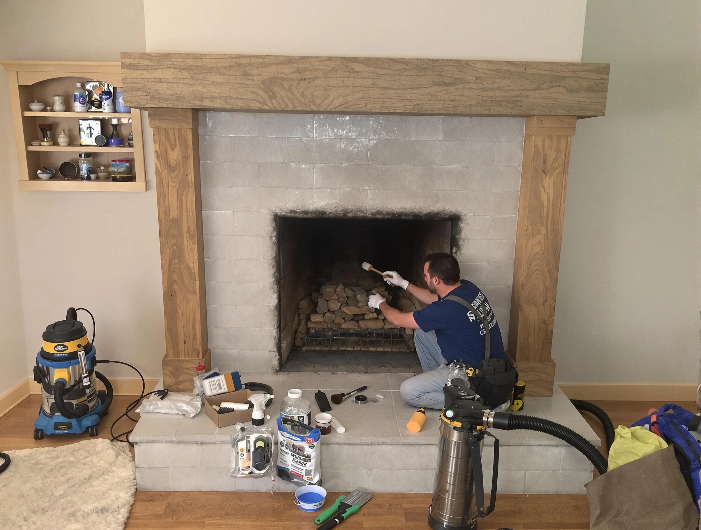 Detailed creosote removal process by Pleasant Hills Chimney Sweep in Pleasant Hills, PA