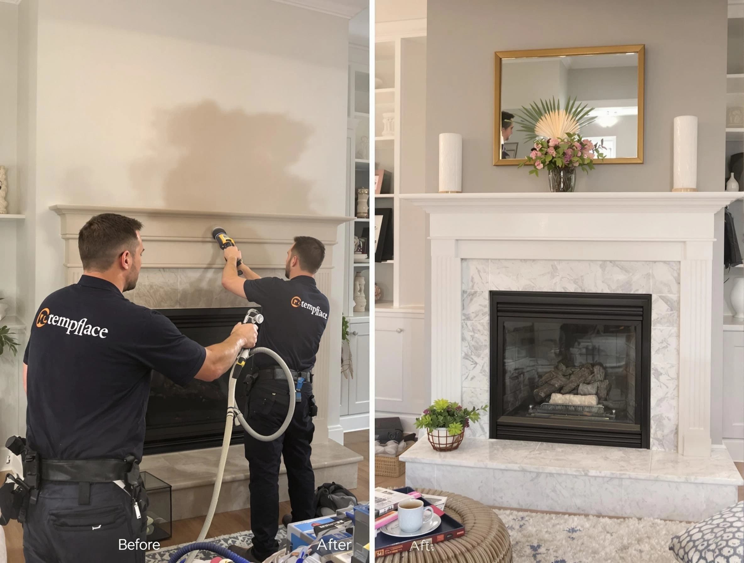 Professional soot removal by Pleasant Hills Chimney Sweep team in Pleasant Hills, PA
