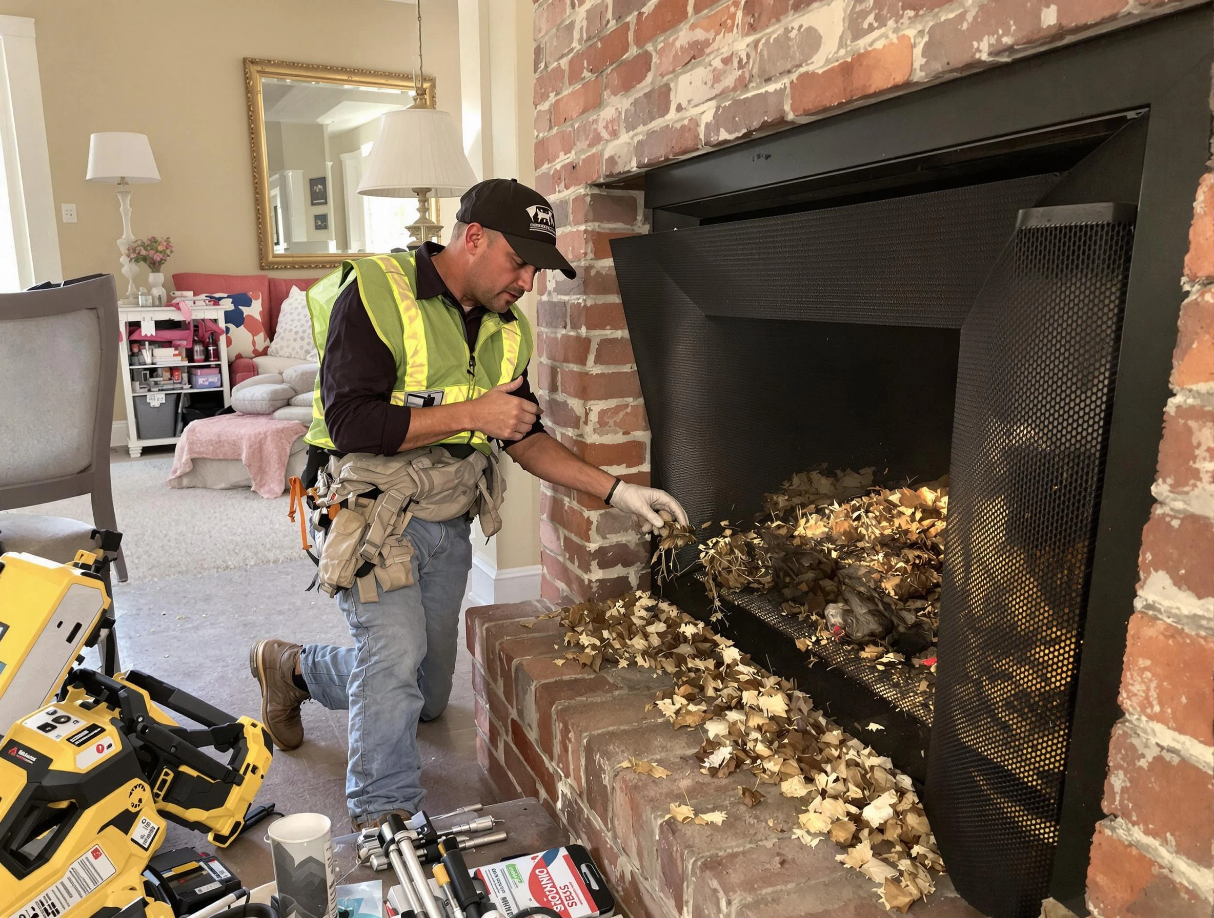 Safe screening installation by Pleasant Hills Chimney Sweep in Pleasant Hills, PA