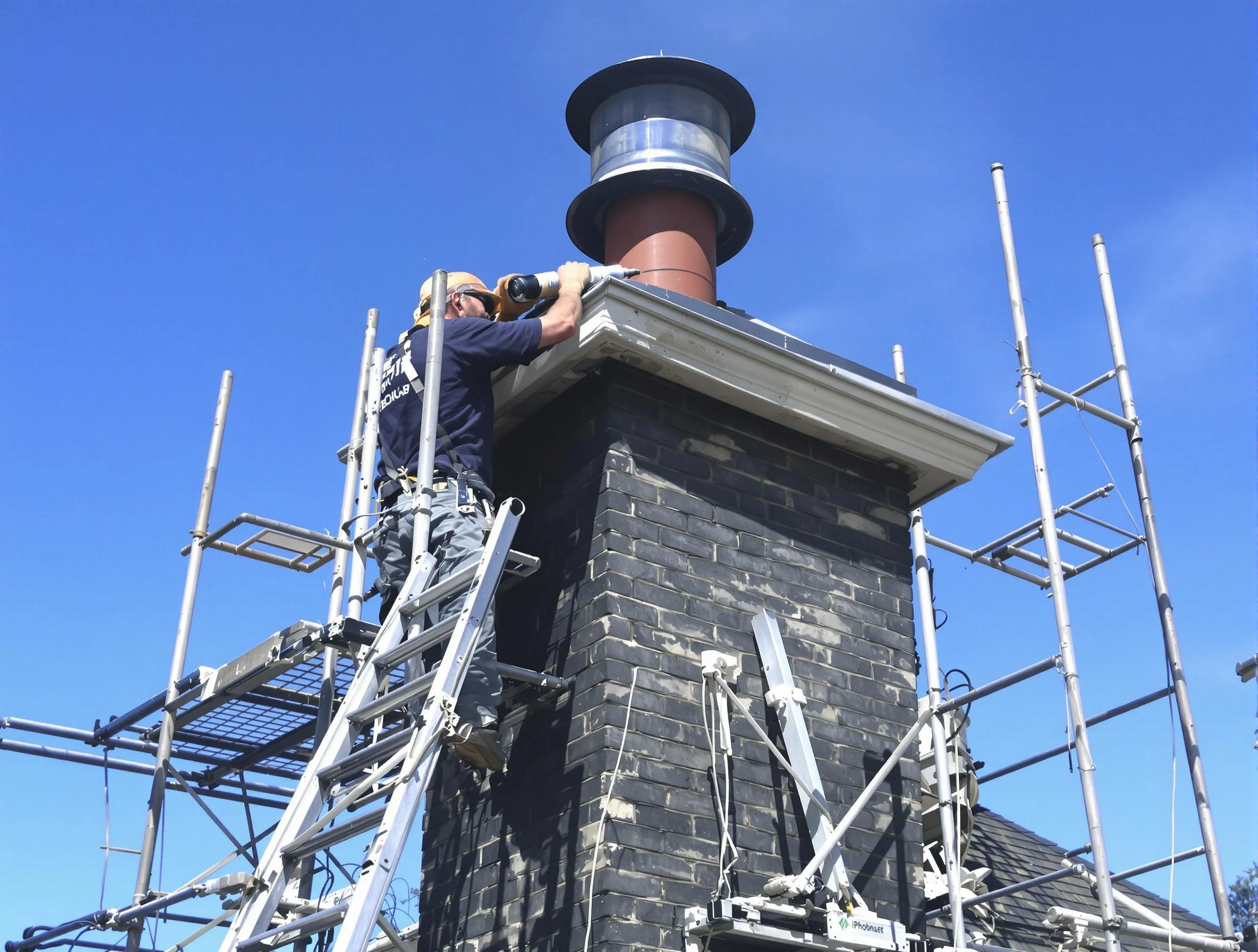 Sturdy chimney crown finished by Pleasant Hills Chimney Sweep in Pleasant Hills, PA