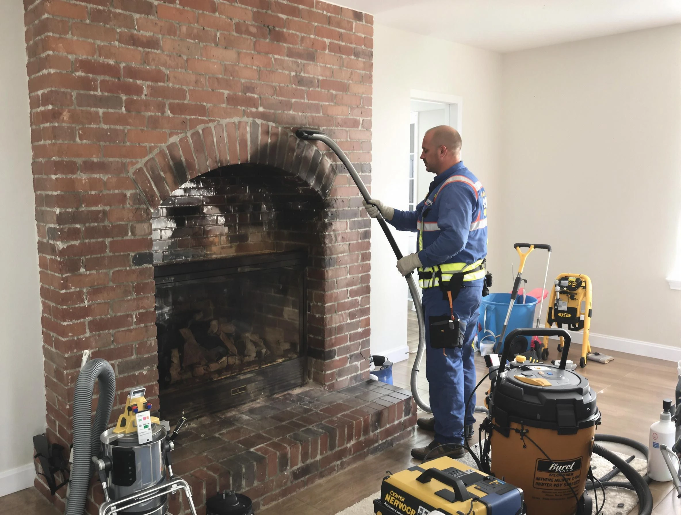 Pleasant Hills Chimney Sweep expert performing detailed chimney sweep in Pleasant Hills, PA