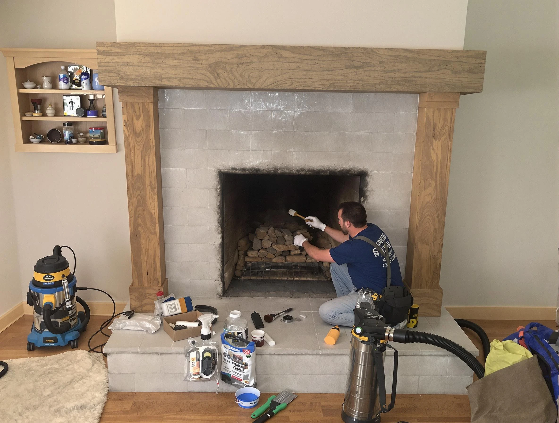 Detailed creosote removal process by Pleasant Hills Chimney Sweep in Pleasant Hills, PA